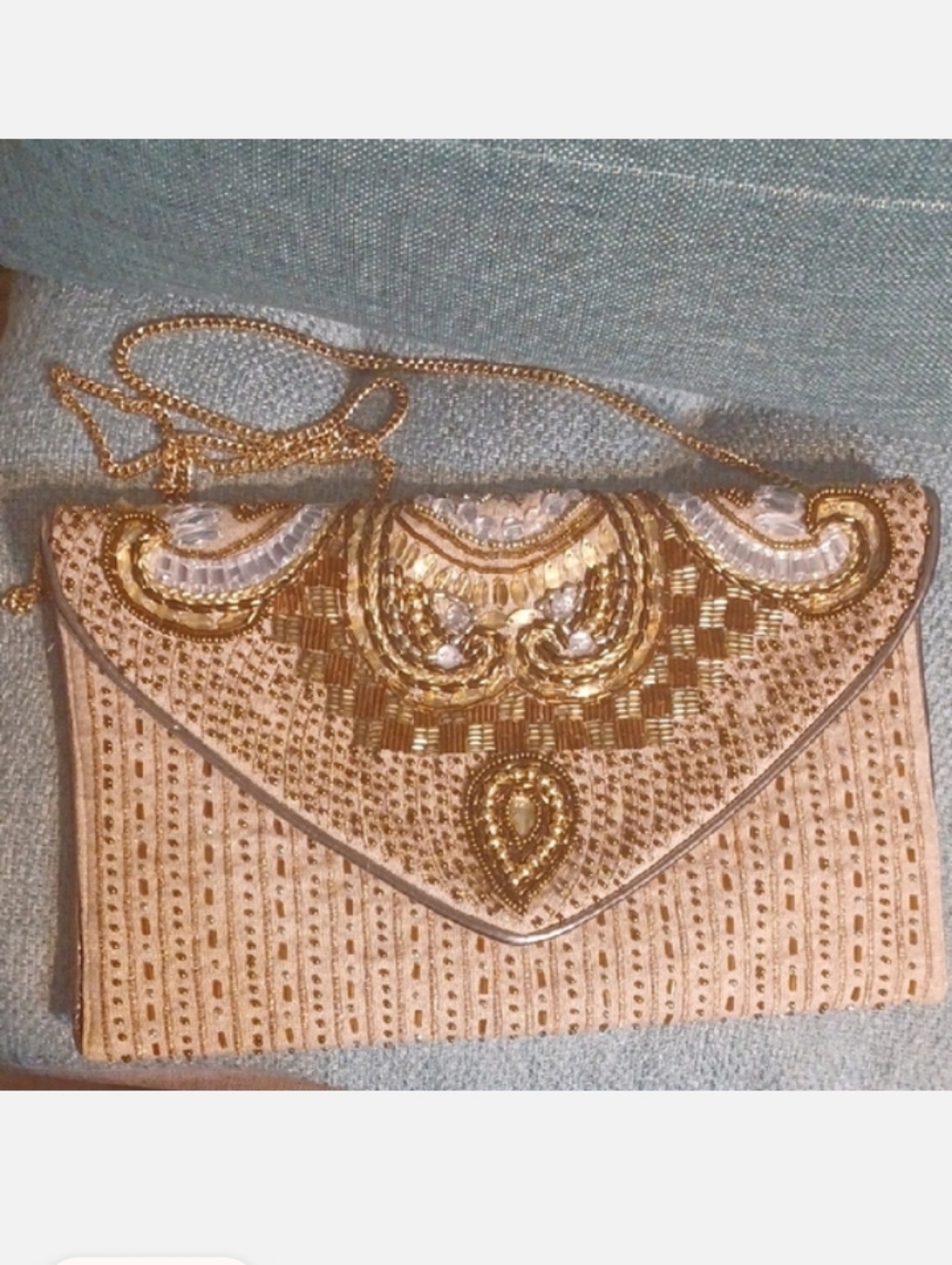 Lulu's Constantinople Gold Clutch